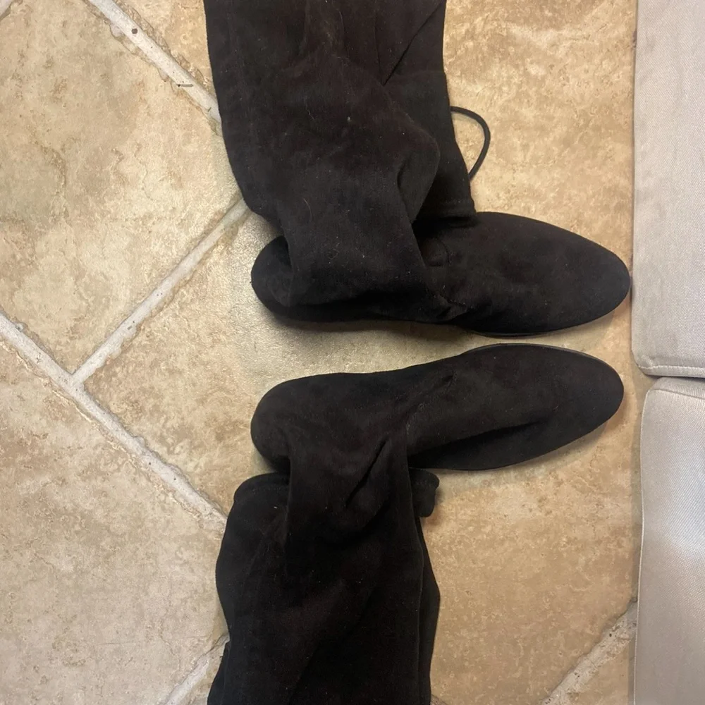 Charles by Charles David Gammon Black Suede Over-the-Knee Thigh High‎ Boots Glam